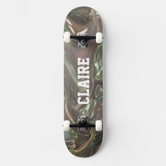 Name Pearly Holographic Cool Skateboard (Vorderseite)