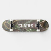 Name Pearly Holographic Cool Skateboard (Horizontal)