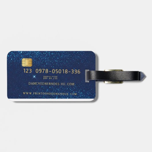 Name Personal Gepäckanhänger (Rückseite horizontal)