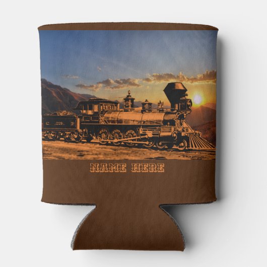 Name Personalisieren Dampfzug CPRR 229 hinzufügen Dosenkühler (Rückseite)