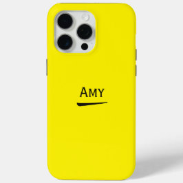 Name Personalisiert Bright Yellow Case-Mate iPhone Hülle
