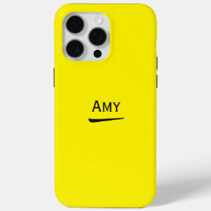 Name Personalisiert Bright Yellow Case-Mate iPhone Hülle