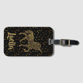 Name Personalisiert Gold Einhorn Gepäckmarke hinzu Gepäckanhänger (Vorderseite (Horizontal))