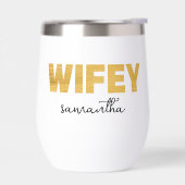 Name personalisiert Gold Wifey (Links)