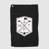 Name Personalisiert Golfhandtuch (Vorderseite)