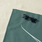 Name Personalisiert Honeymoon Strandtuch (Beispiel)