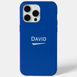 Name Personalisiert Light auf Deep Blue Case-Mate iPhone Hülle