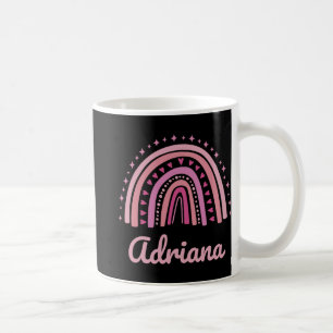 Name Personalisiert Lustig Frauen Rosa Regenbogen  Kaffeetasse