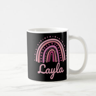 Name Personalisiert Lustig Frauen Rosa Regenbogen Kaffeetasse