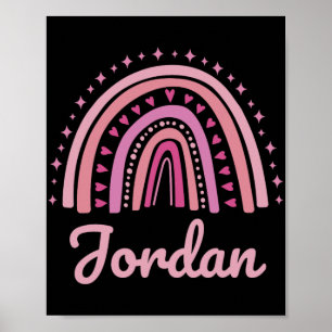 Name Personalisiert Lustig Frauen Rosa Regenbogen  Poster
