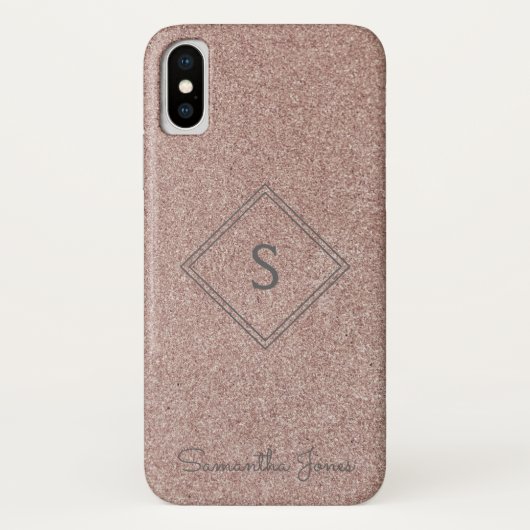 Name Personalisiert Moderner Eleganter Glitzer hin Case-Mate iPhone Hülle (Rückseite)