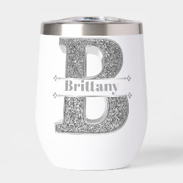 Name Personalisiert Monogramm Anfangssilberbuchsta