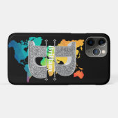 Name Personalisiert Monogramm Anfangssilberbuchsta Case-Mate iPhone Hülle (Rückseite (Horizontal))