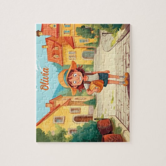 Name Personalisierte Kinder Puzzle (Vertikal)