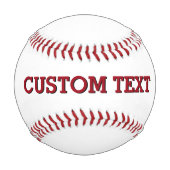 Name Personalisierter benutzerdefinierter Baseball (Rückseite)