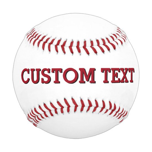 Name Personalisierter benutzerdefinierter Baseball (Rückseite)