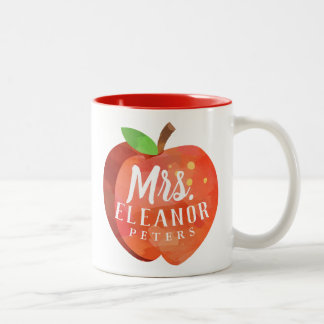 Name-personalisierter Name des Apples | des Zweifarbige Tasse