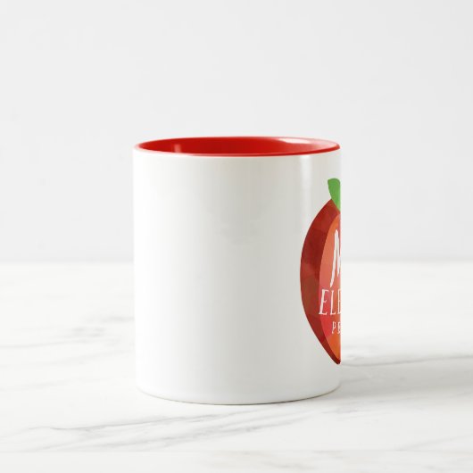 Name-personalisierter Name des Apples | des Zweifarbige Tasse (Mittel)