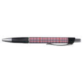 Name Personalisierter Rosa Karierter Stift | One O (Unterseite)