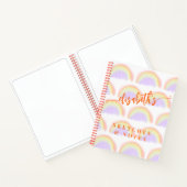 Name personalisiertes farbiges Musterdiagramm Notizblock (Innenseite)