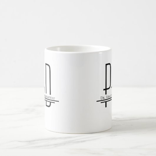 Name PhD-Abschluss Kaffeetasse (Mittel)