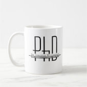 Name PhD-Abschluss Kaffeetasse (Links)