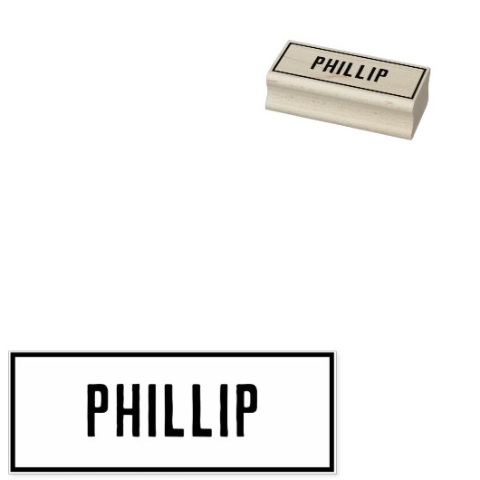 Name Phillip Gummistempel (Stempel)