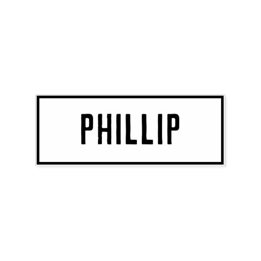 Name Phillip Gummistempel (Prägung)