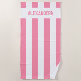 Name Pink Bachelorette Bridesmaid Strandtuch