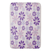 Name Pink Indigo Blume Doodle Badematte (Vorderseite Vertikal)