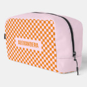 Name Pink Orange Bachelorette Bridesmaid Waschbeutel (Rechte Ecke)