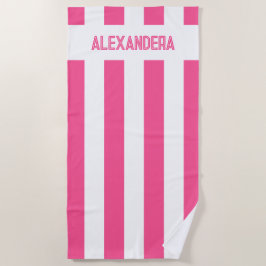 Name Pink Pool Junggeselinnen-Abschied Strandtuch