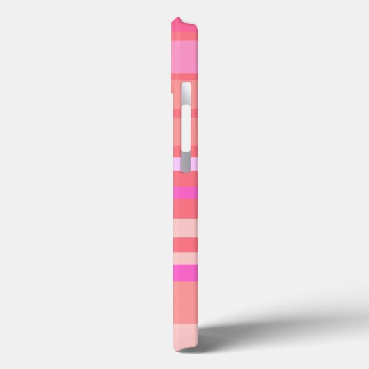Name | Pink Strip Script Case-Mate iPhone Hülle (Rückseite / Links)