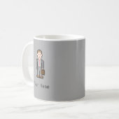 Name-Pixel-Beruf Kaffeetasse (Vorderseite Links)