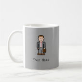 Name-Pixel-Beruf Kaffeetasse (Links)