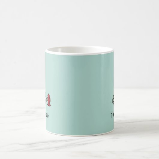 Name-Pixel-Feuerwehrmann Kaffeetasse (Mittel)