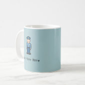 Name-Pixel-Polizist Kaffeetasse (Vorderseite Links)
