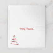 Name Place Card-Christmas Tree Place Card Platzkarte (Außenseite Aufgefaltet)