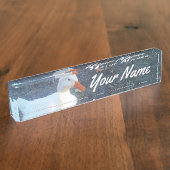 Name Plakat der Ente Namensplakette (Seite)