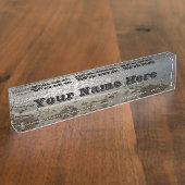 Name Plakat des Beach Desk Namensplakette (Seite)