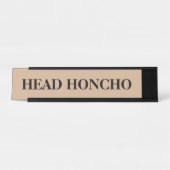 Name Plakat des Boss Head Honcho Desk Schreibtischnamensplakette (Vorderseite )