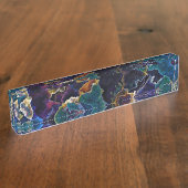 Name Plakat des Ölteppichs Namensplakette (Seite)