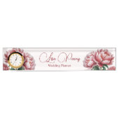 Name Plakat des Peony Desk Namensplakette (Vorderseite)