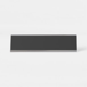 Name Plakat des Schwarzen Schreibtisches Schreibtischnamensplakette