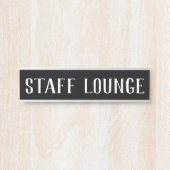 Name Plakate für die Personallounge Türschild (Vorderseite )