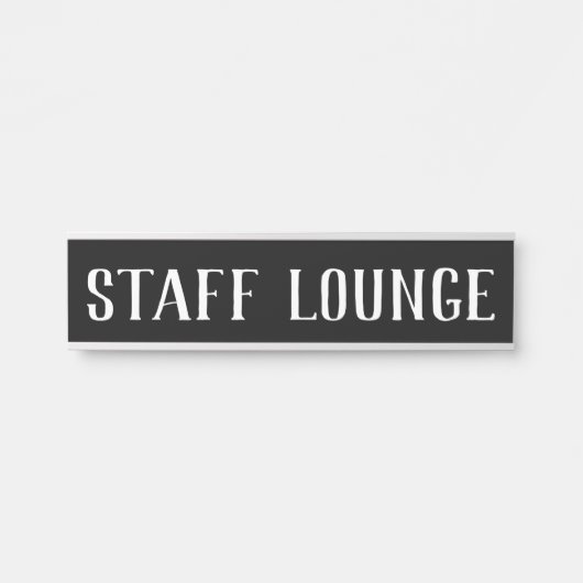 Name Plakate für die Personallounge Türschild (Vorderseite )