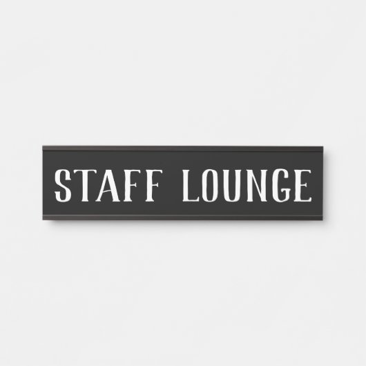 Name Plakate für die Personallounge Türschild (Vorderseite )