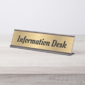 Name Plakatzeichen Schreibtischnamensplakette (Vorderseite )