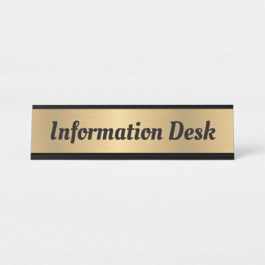 Name Plakatzeichen Schreibtischnamensplakette (Vorderseite )