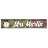 Name Plakette für den benutzerdefinierten Blumenga (Vorderseite)